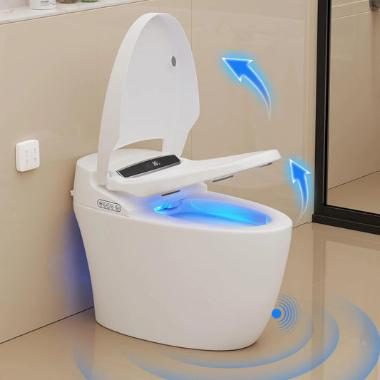 Smart Toilet, Heated Seat ,Night Light Auto Flush, Open/Close comfort Height