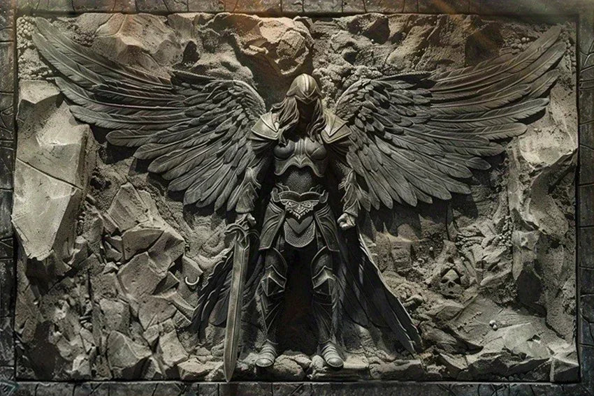 Vintage Metal Knight Assassin Sign