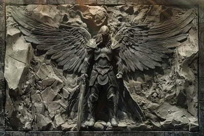 Vintage Metal Knight Assassin Sign