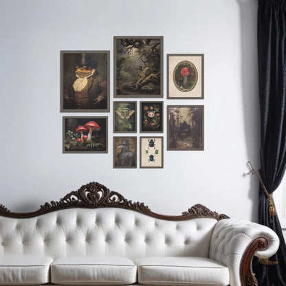 9pc Gothic Style Canvas Printing,Wall Art Decoration