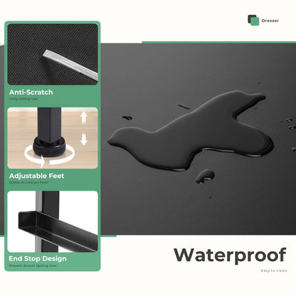 4 Fabric Drawer Cabinet with Steel Frame Assembly