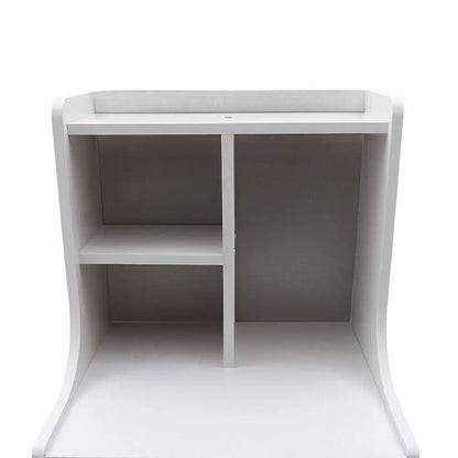 Tall White Nightstand with 3 Drawers Side Stand Cabinet Bedside Table