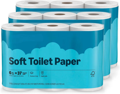 2-Ply Soft Toilet Paper, 30 Rolls, Packaging May Vary