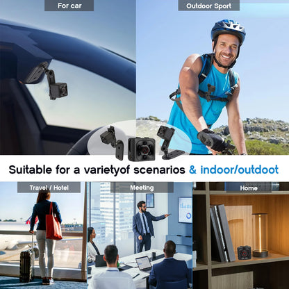 Mini, Camera 1080P, Nanny Cam Full HD with Night Vision, Motion Activation