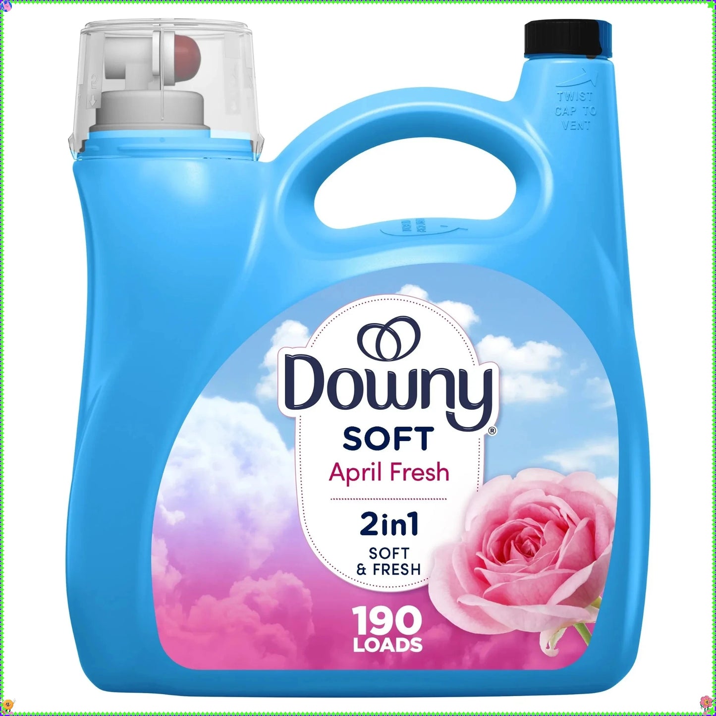 Liquid Laundry Fabric Softener, April Fresh Scent, 140 fl oz, 190 Loads