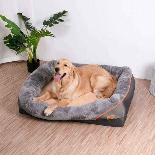 L XL 2XL 3XL Dog Bed Orthopedic Foam Pet Bed and Removable Cover
