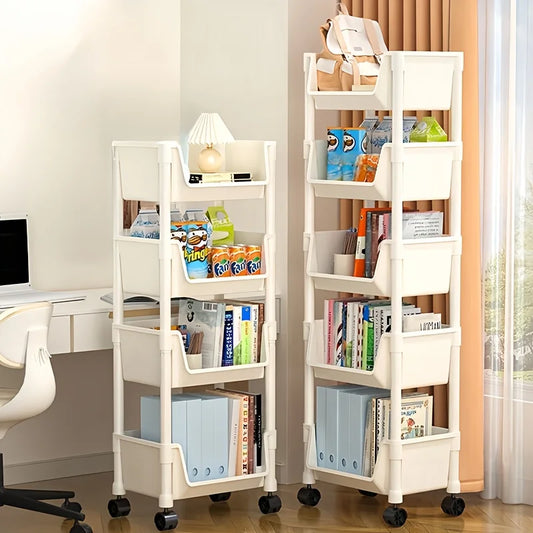 5-tiers storage shelves ,  rolling cart,organization and storage,
