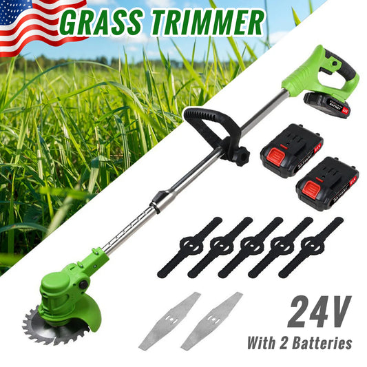 Weed Trimmer Lawn Electric Brushles 2-in-1 Cordless String Grass Trimmer