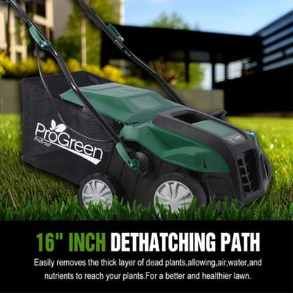 2-in-1 Electric Garden Scarifier & Dethatcher 15AMP Lawn Aerator