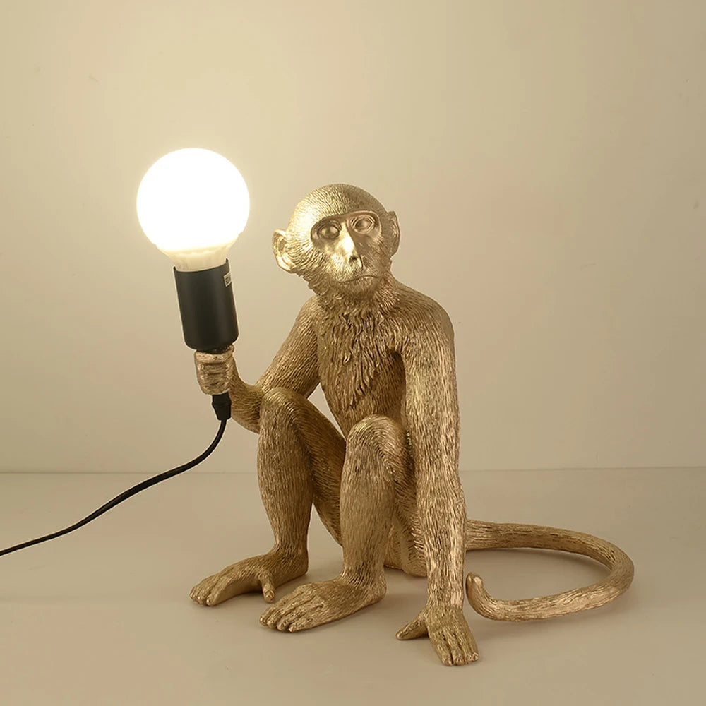 Sitting Monkey Light Indoor Table Lamp