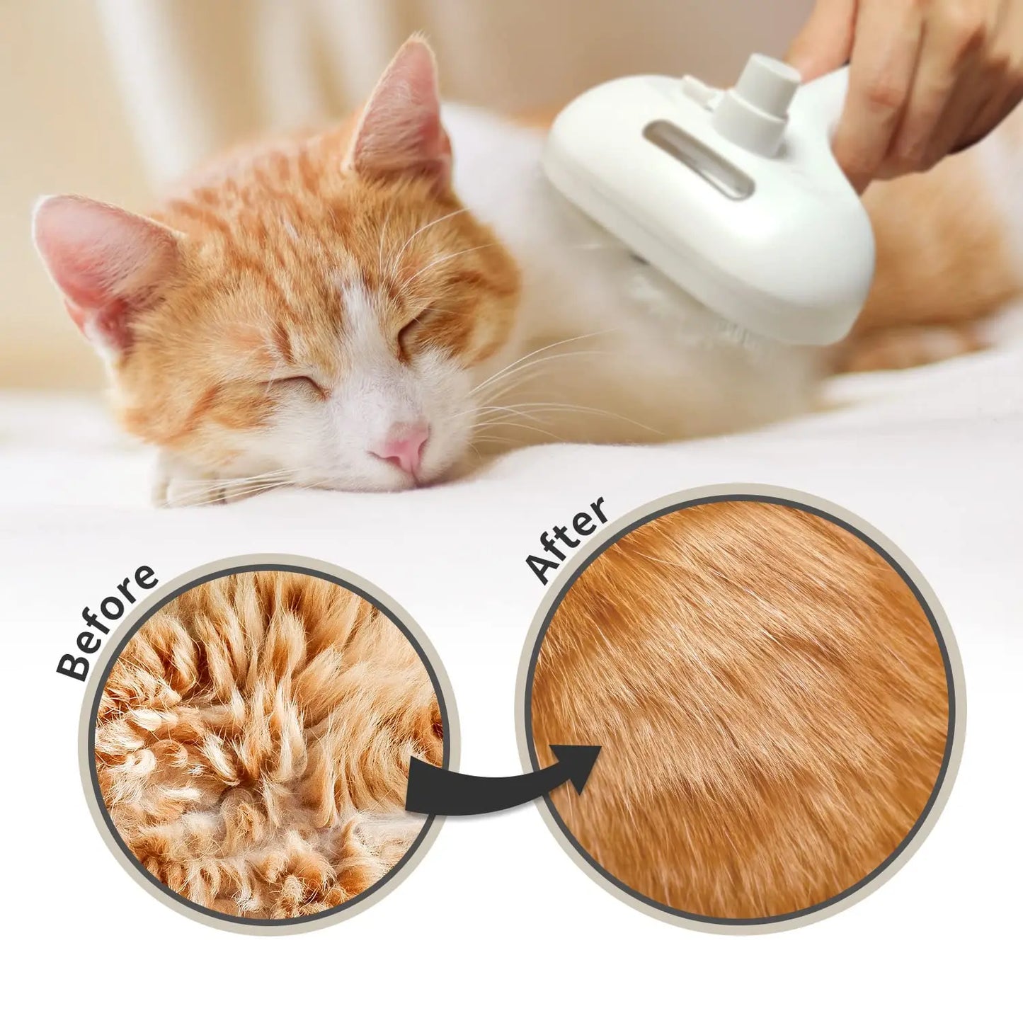Pet Spray Hair Comb Hair Remover Cleaning Brush