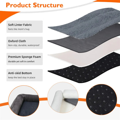 XXXL Large Dog Bed Orthopedic Memory Foam Water proof Removable Cover