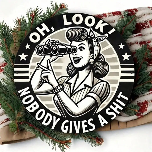 1pc 8x8" Humorous Quote Metal Sign,Home