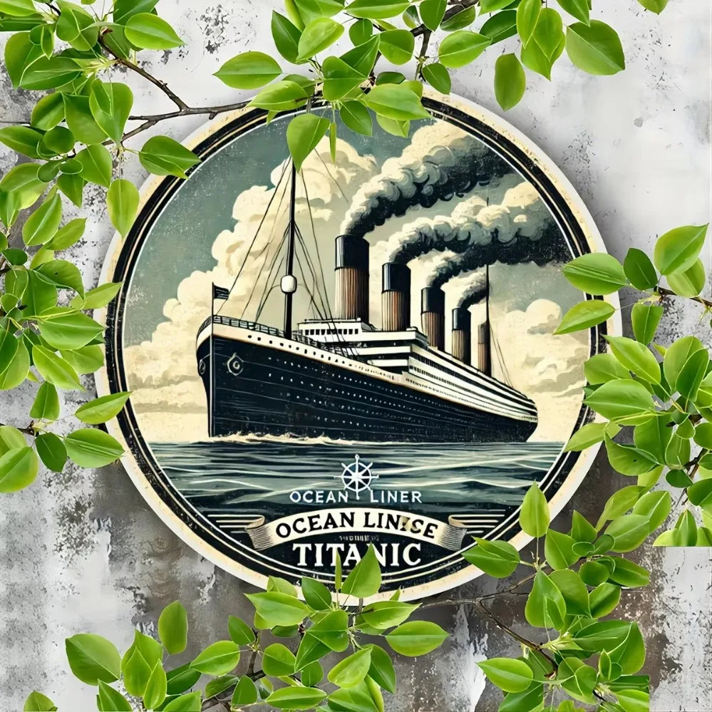 Titanic inspired aluminium wall art decor,