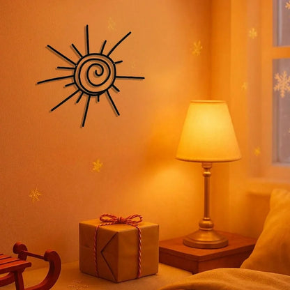 Sunburst Metal Wall Art – Large Bohemian Deco