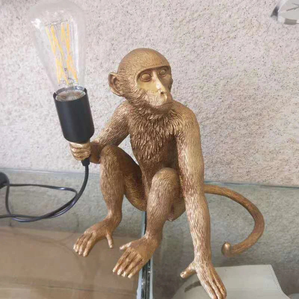 Sitting Monkey Light Indoor Table Lamp