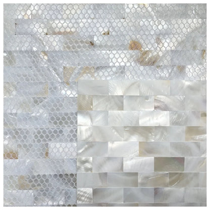 Mother of Pearl Mosaic Tile Natural Shell Kitchen Backsplash Bathroom Accent