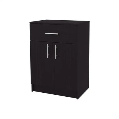 Kitchen Pantry with 2 Doors and 1 Drawer, Wengue Finish