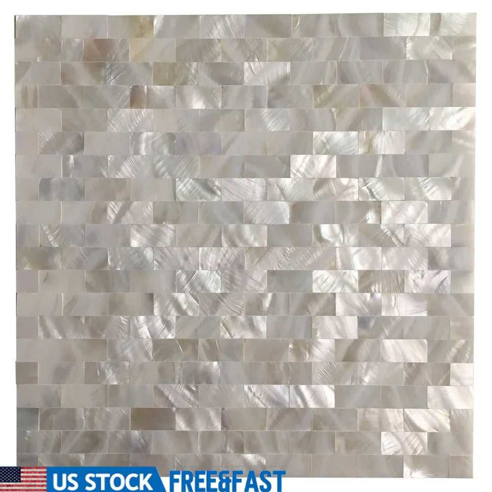 Mother of Pearl Mosaic Tile Natural Shell Kitchen Backsplash Bathroom Accent