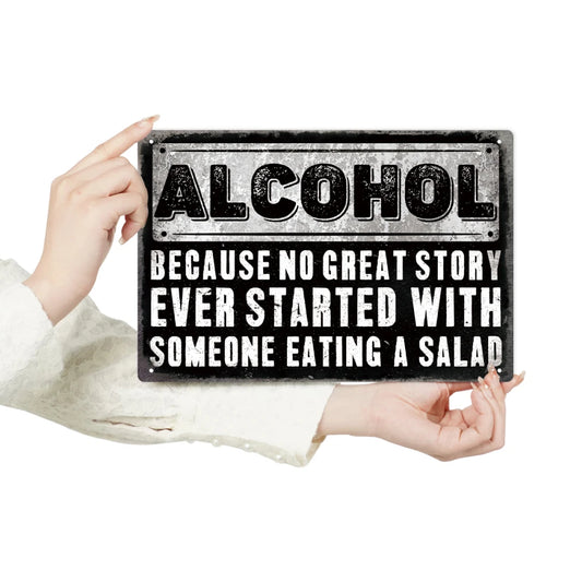 Alcohol Metal Signs  Plaque  Wall Art f