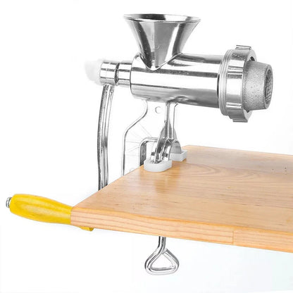 Stainless Steel Manual Meat Grinder, Multifunction Pasta Maker