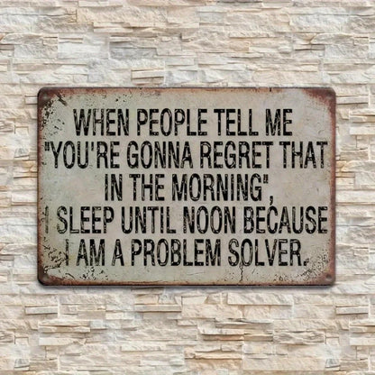 Man Cave Essential Metal Wall Sculpture Sign –