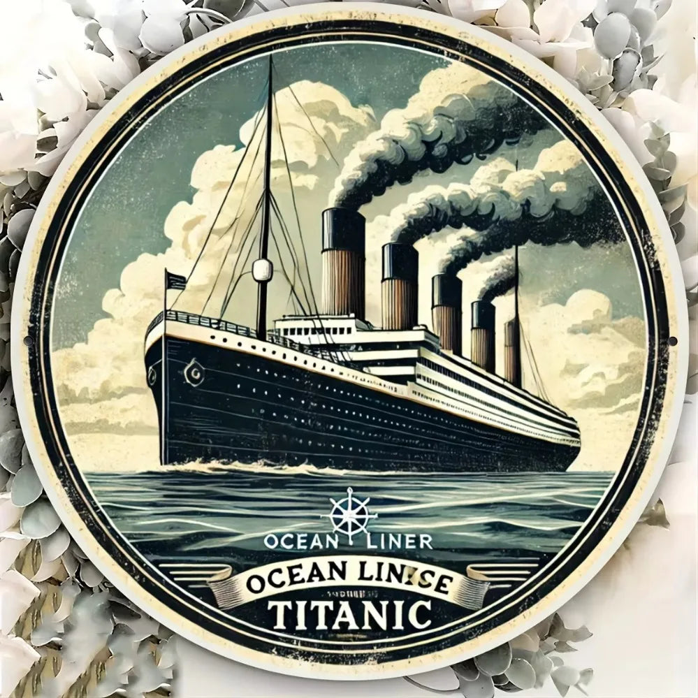 Titanic inspired aluminium wall art decor,