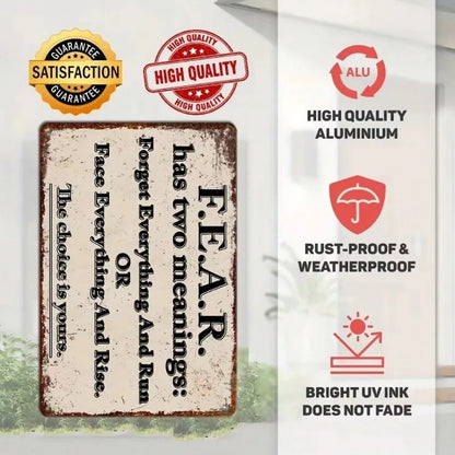 Funny Vintage 'This Is Your Choice' Aluminum Sign- Great Wall Art For Home