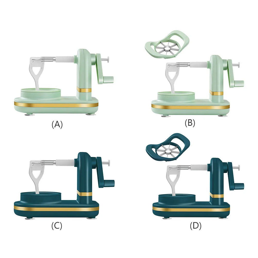 Manual Stainless Steel Blades Apple Peeler Bottom Suction Cup