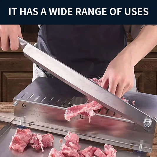 Manual Meat Slicer Bone Cutter Stainless Steele Adjustable Multifunction