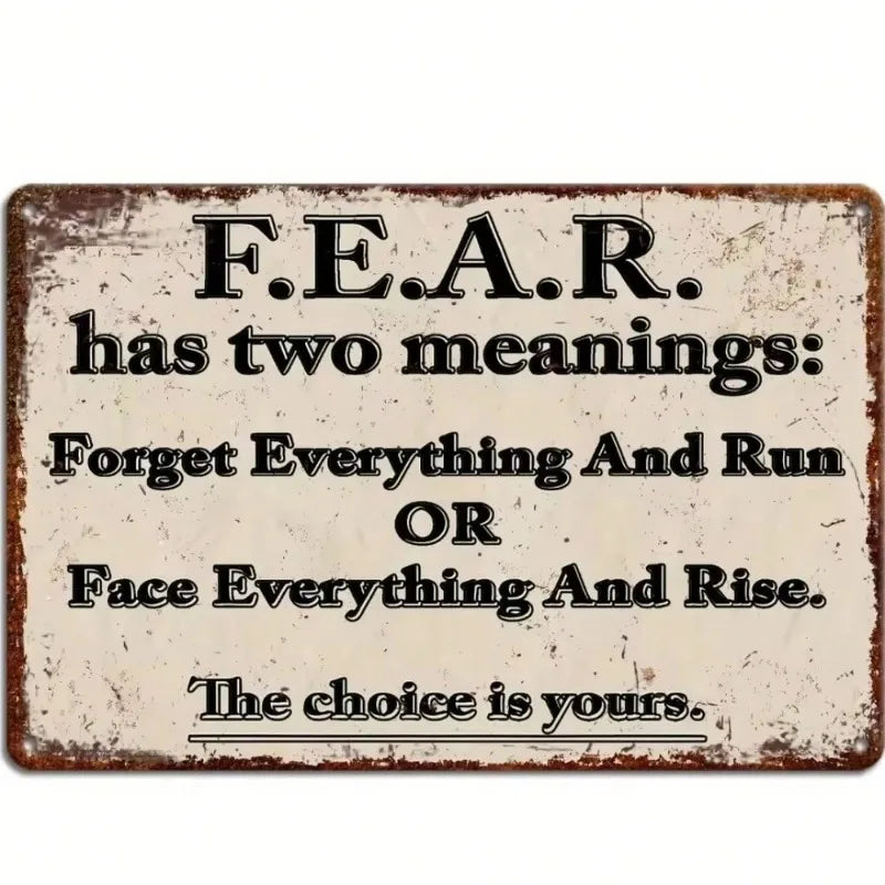 Funny Vintage 'This Is Your Choice' Aluminum Sign- Great Wall Art For Home