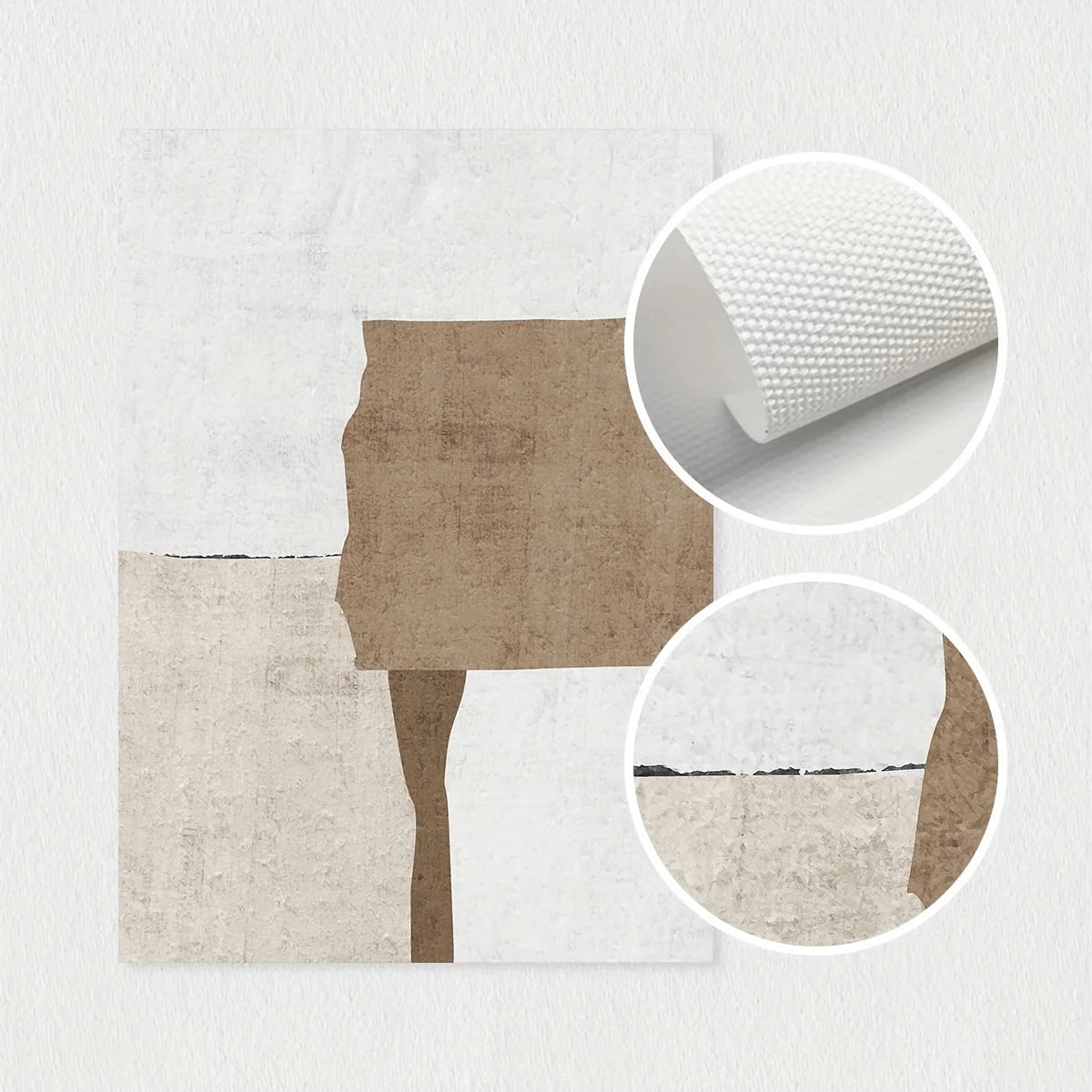 Modern Abstract Geometric Canvas Art Prints Set of 3