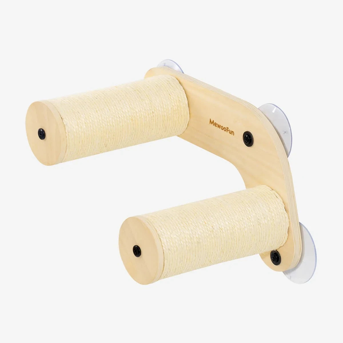 Cat Window Perch Hammock with Climbing Steps and Scratching Post Wooden Window Mounted