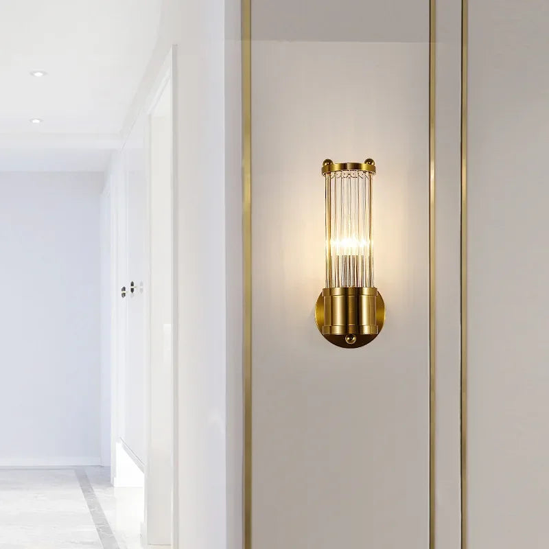 Modern Luxury Led E14 Crystal Wall Lights Bedroom.  Hallway