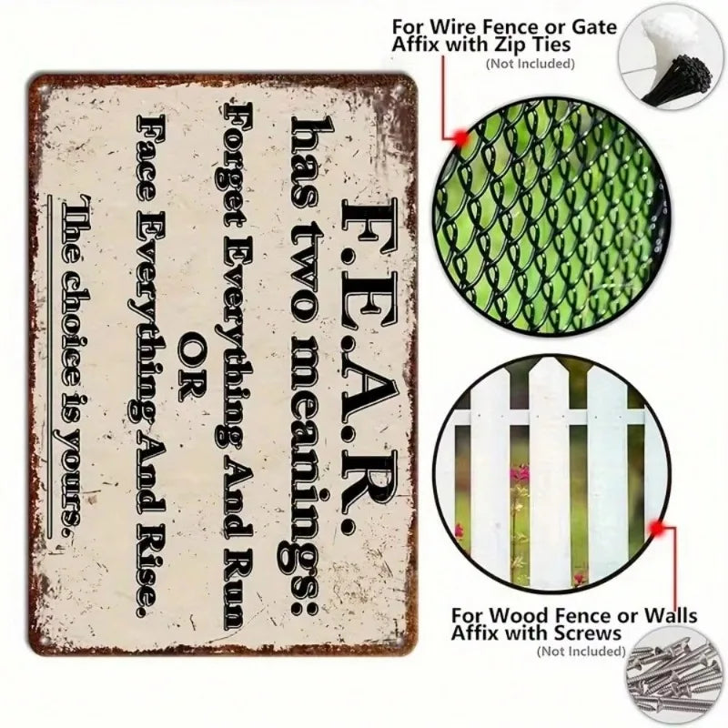 Funny Vintage 'This Is Your Choice' Aluminum Sign- Great Wall Art For Home