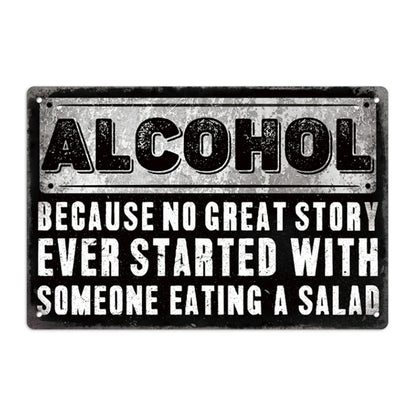 Alcohol Metal Signs  Plaque  Wall Art f